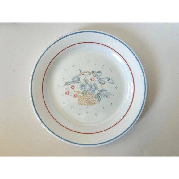 CORELLE Country Cottage Salad Dessert Plates 7 1/4" Set of 4 Corning Ware USA - Picture 3 of 5
